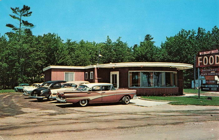 Weingartners Restaurant (Weingartners Coffee Shop) - Old Postcard (newer photo)